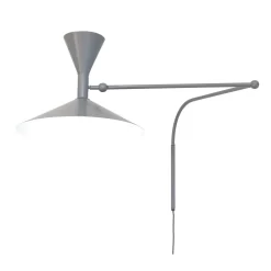 Lampe De Marseille Aplique De Pared Matt Grey - Nemo Lighting