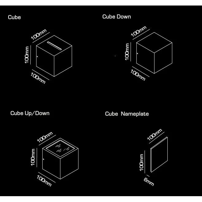 Cube Aplique Pared Exterior - LIGHT-POINT - Imagen 3