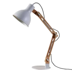 Shivanja Lámpara De Sobremesa White/Ash - Lindby