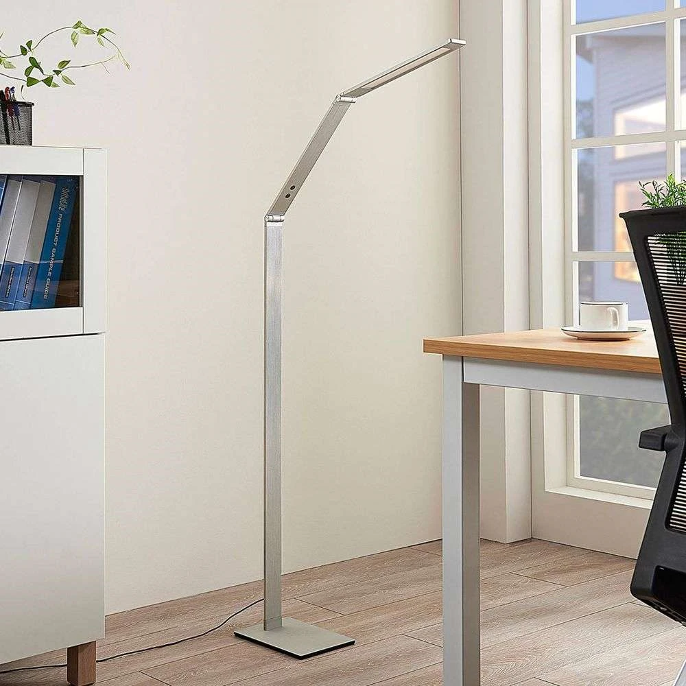 Nicano Lámpara De Pie Alu - Lucande - Imagen 3