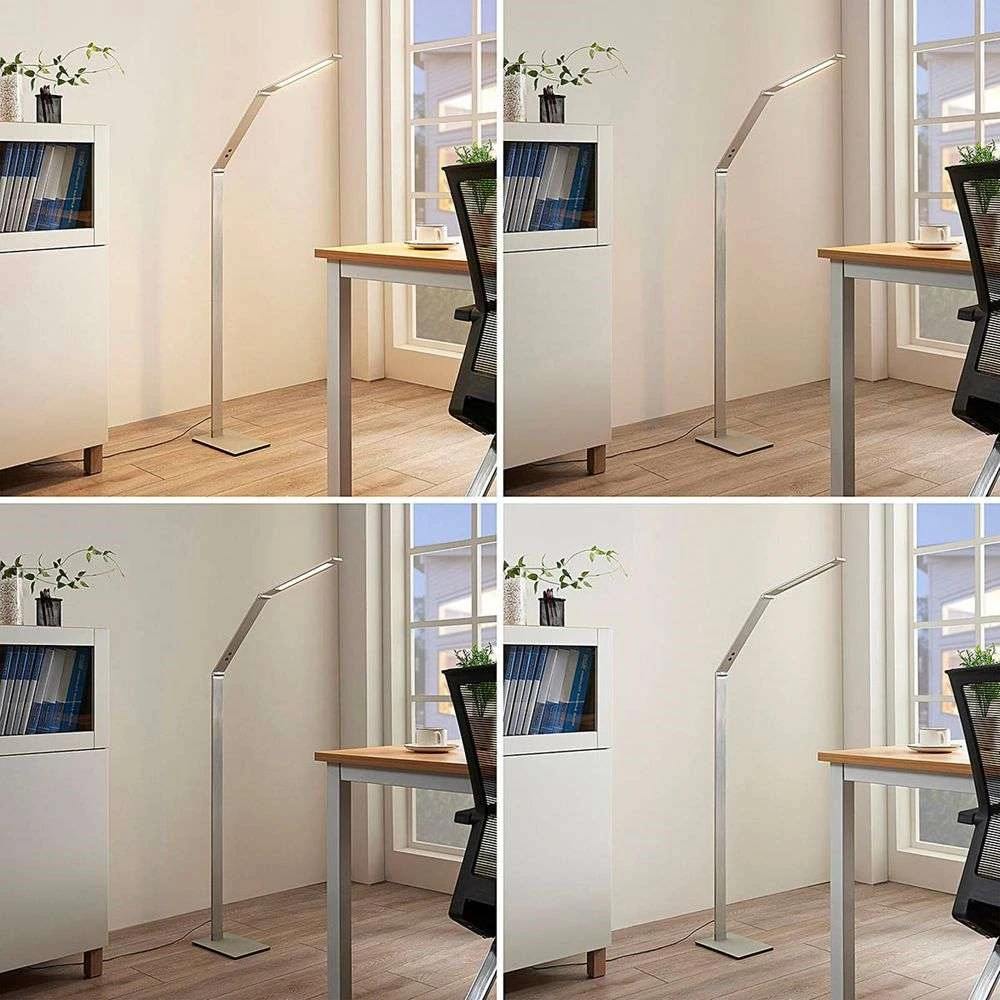 Nicano Lámpara De Pie Alu - Lucande - Imagen 4