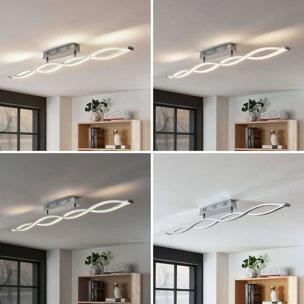 Roan Lámpara De Techo White/Chrome/Silver - Lucande - Imagen 2