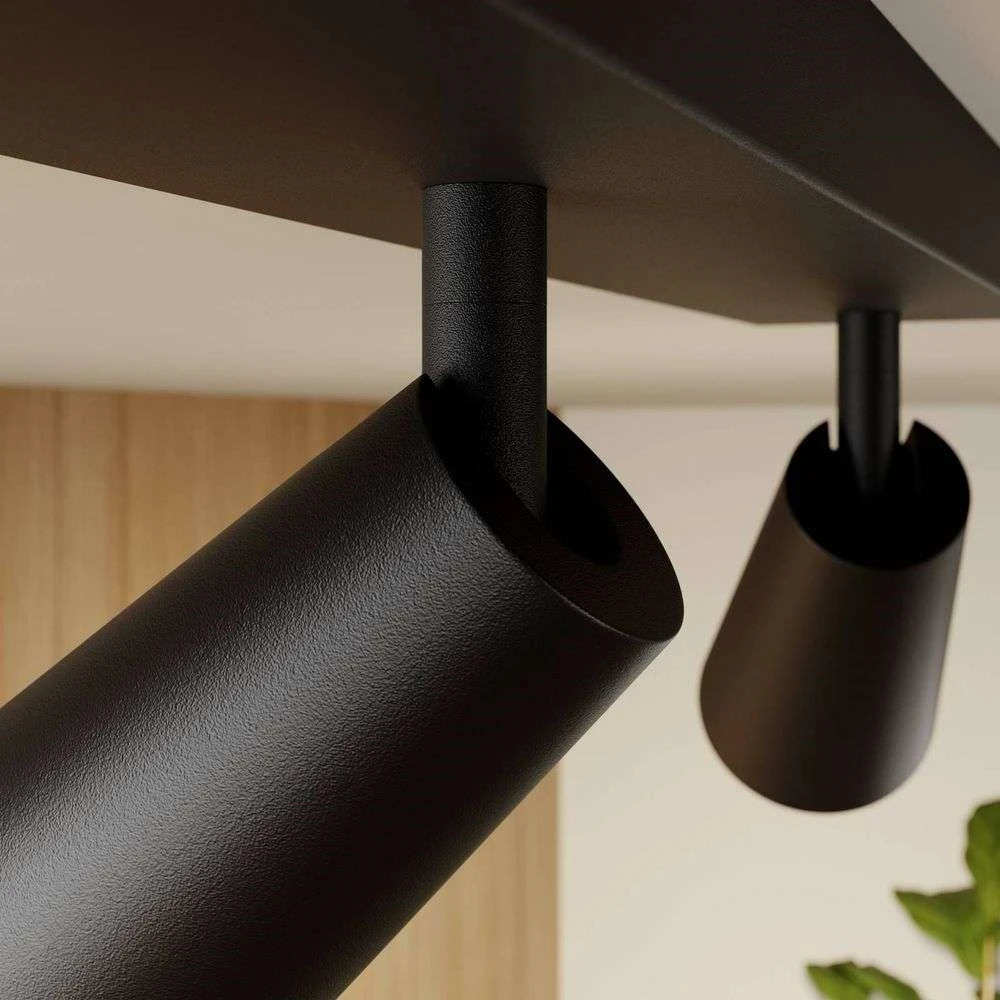 Angelina 3 Lámpara De Techo Black/Gold - Lucande - Imagen 5