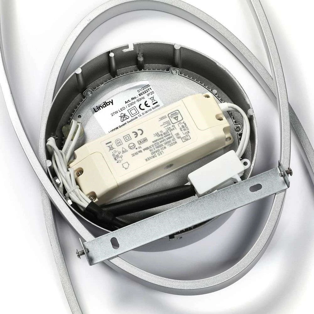 Charlok Lámpara De Techo Silver - Lindby - Imagen 6