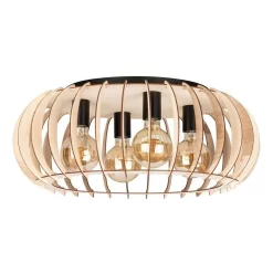 Iden Lámpara De Techo Black/Wood - Envostar