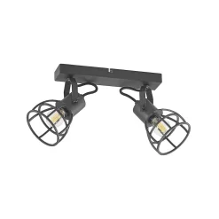 Flintos 2 Lámpara De Techo Black - Lindby