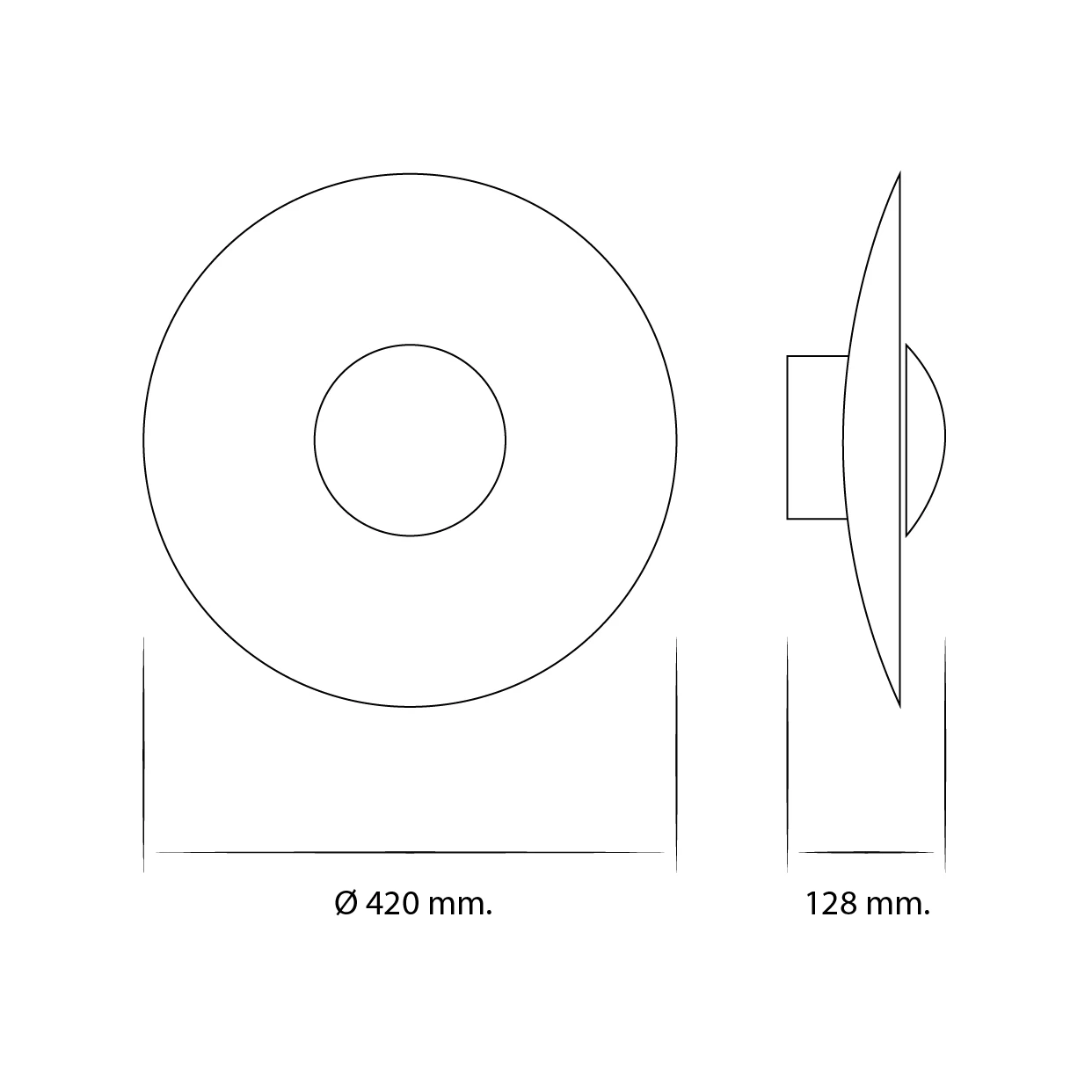 Ginger 42 C Aplique De Pared Roble-Blanco - Marset - Imagen 4