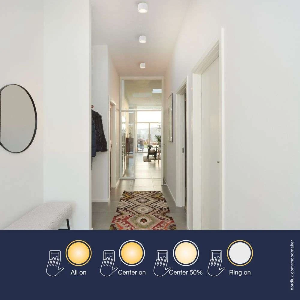 Fallon Empotrable White/Brushed Steel - Nordlux - Imagen 2