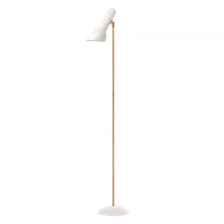 Oblique Lámpara De Pie Blanco/Latón - CPH Lighting