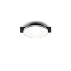 Inlay Round C1 Lámpara De Techo Matt Black/Satin Silver - Light-Point
