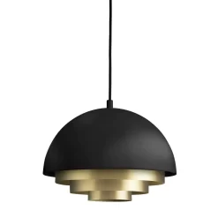 Milieu Colour Mini Lámpara De Colgante Black/Brass - Warm Nordic