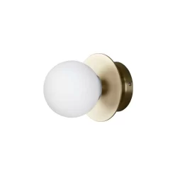 Art Deco Lámpara De Techo/Aplique De Pared IP44 Brushed Brass - Globen Lighting