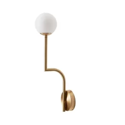 Mobil 46 Aplique De Pared Hardwired Brass/Opal - Pholc