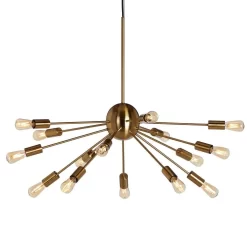 Mir Lámpara Colgante Satin/Brass - Herstal