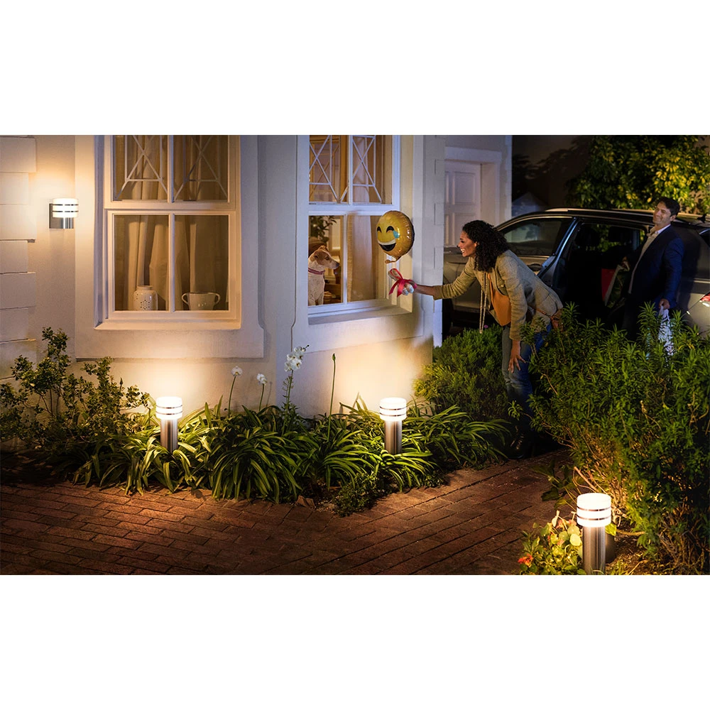 Tuar Baliza Exterior Wide Hue White Inox - Philips Hue - Imagen 4