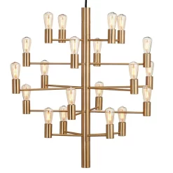 Manola Chandelier (20) Satin Latón - Herstal