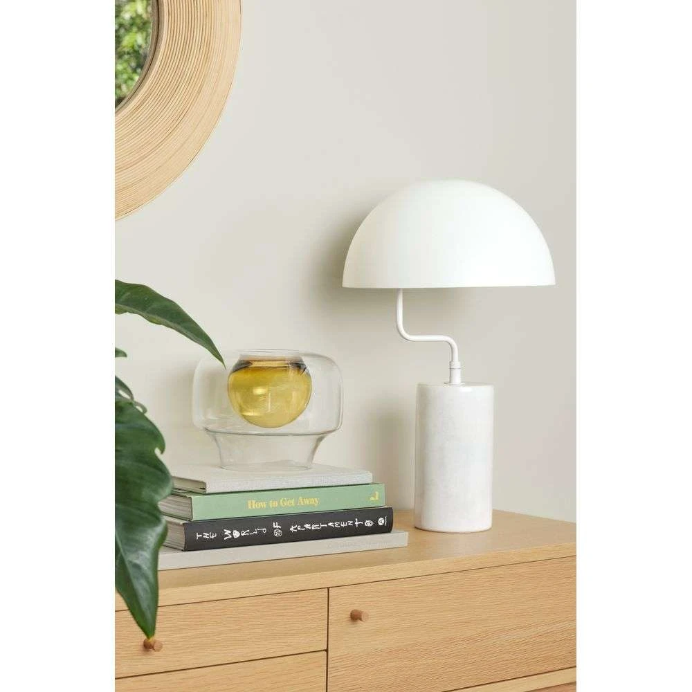 Poise Lámpara De Sobremesa Negro/Mármol - Hübsch - Imagen 3